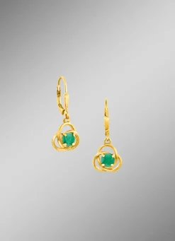 Ohrringe mit echt Smaragd