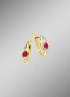 Ohrringe mit Rubin