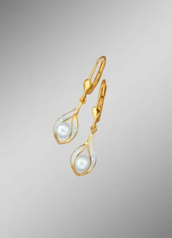 Ohrringe mit Süßwasser-Zuchtperlen