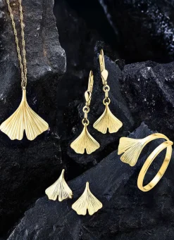 Ohrstecker Ginkgoblatt