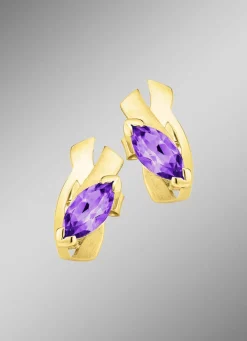 Ohrstecker mit echt Amethyst