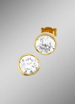 Ohrstecker mit synth. Zirkonia