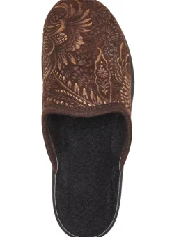 Pantoffel mit floralem Muster