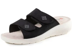 Pantolette mit Glitzersteinchen