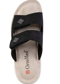 Pantolette mit Glitzersteinchen