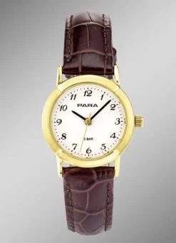 Para Quartz-Damenuhr mit Lederband