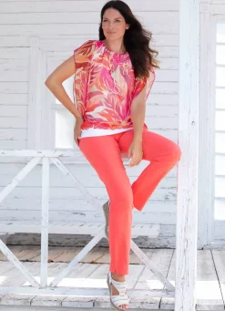 Poncho-Tunika mit eingearbeitetem Top