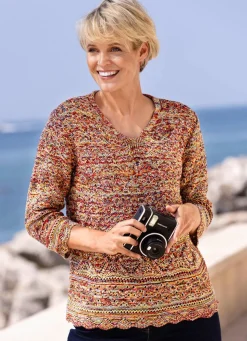 Pullover aus Melangegarn