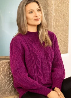 Pullover aus Melangegarn