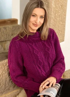 Pullover aus Melangegarn