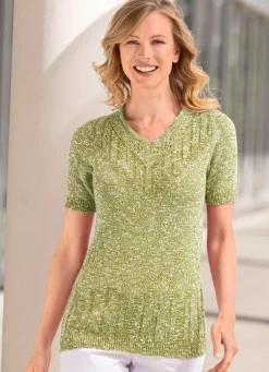 Pullover aus Melangegarn