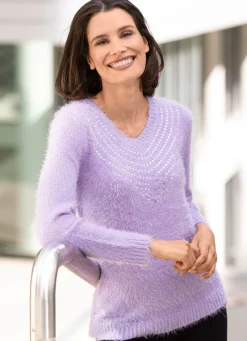 Pullover aus superweichem Effektgarn