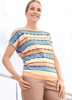 Pullover in Blockringeldessin