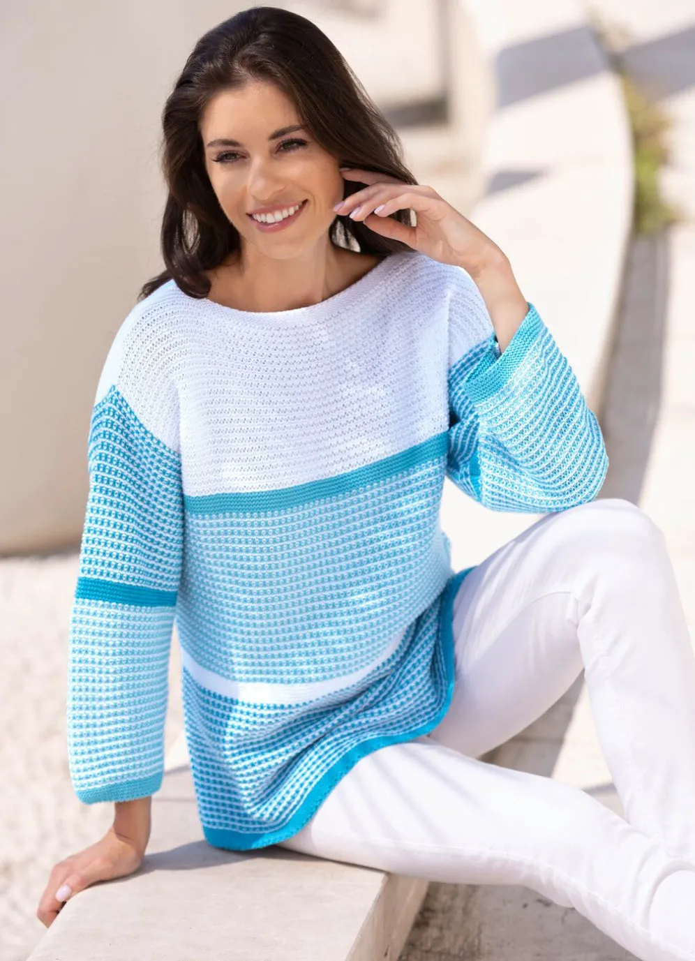 Pullover in Color-Blocking