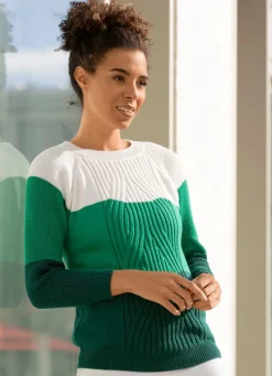 Pullover in Color-Blocking