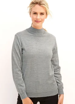 Pullover in Feinstrick mit Schurwolle