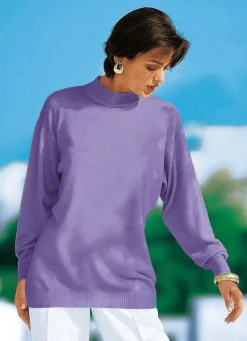 Pullover in Feinstrick mit Schurwolle