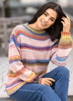 Pullover in Grobstrick