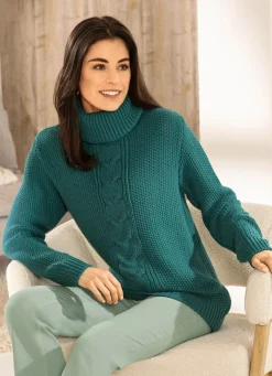 Pullover in Reiskornstrick