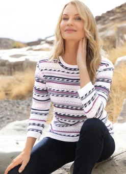 Pullover in Ringeldessin