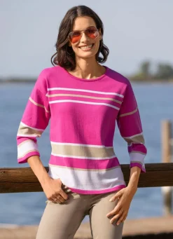 Pullover in Ringelmuster