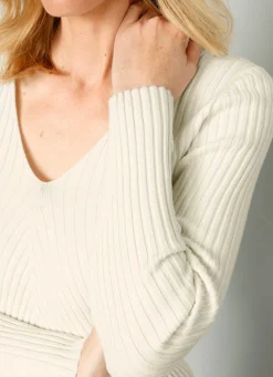 Pullover in Rippenstrick