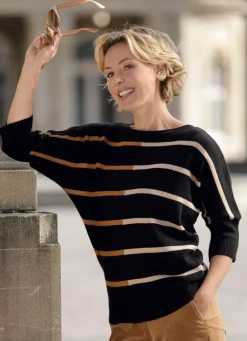 Pullover in Streifendessin