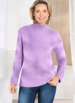 Pullover in Strukturmix