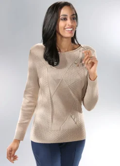 Pullover in Strukturmix