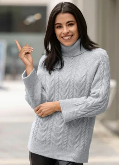 Pullover in Strukturmix