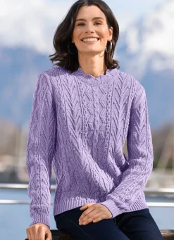 Pullover in Strukturmix