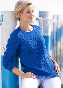 Pullover in Strukturmustermix