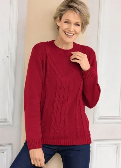 Pullover in Strukturmustermix