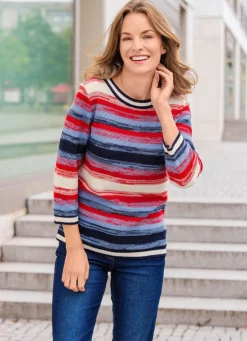 Pullover in tollem Ringeldessin