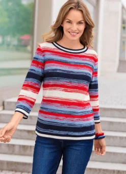 Pullover in tollem Ringeldessin