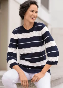 Pullover in weichem Feinstrick mit dezentem Glanz