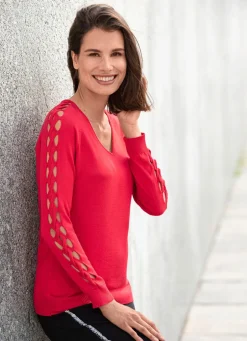 Pullover in weicher leicht glänzender Qualität