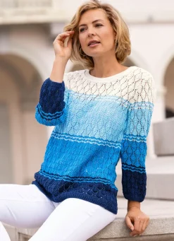 Pullover mit Ajour-Rautendessin