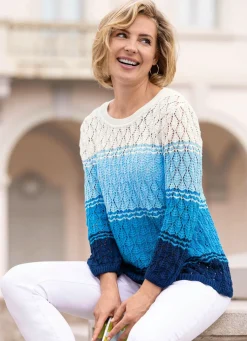 Pullover mit Ajour-Rautendessin