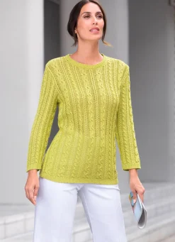 Pullover mit dekorativem Strukturmix
