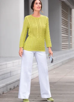 Pullover mit dekorativem Strukturmix