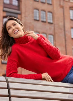 Pullover mit dekorativen Strukturakzenten