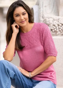 Pullover mit dezentem Glanz