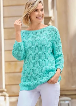 Pullover mit dezentem Paillettengarn