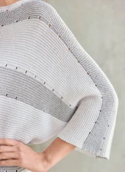 Pullover mit edlen Glitzerakzenten