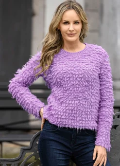 Pullover mit Effektgarn