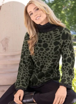 Pullover mit Glitzerakzenten