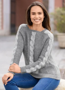 Pullover mit Glitzerakzenten