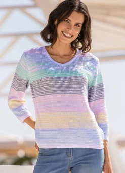 Pullover mit Glitzerakzenten