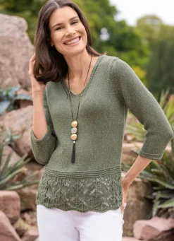 Pullover mit Melange-Effekt durch edles Glanzgarn